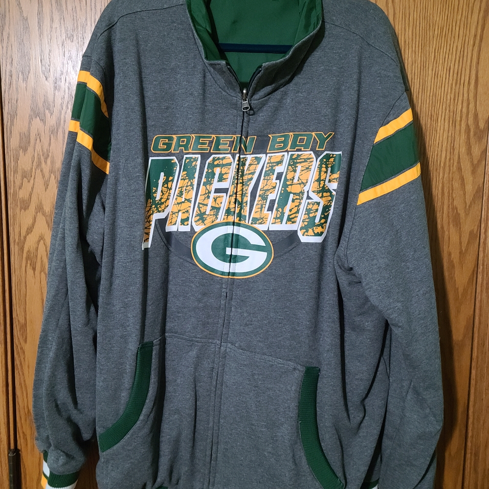 Green Bay Packers G-III Sports by Carl Banks Offside Reversible Full-Zip Jacket